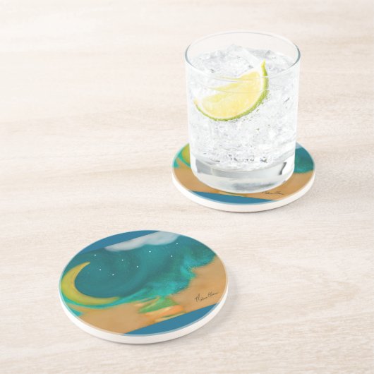 Star Bath (Sandstone) Untersetzer (Seite)