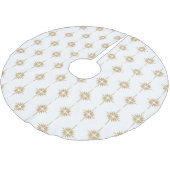 STAR BETHLEHEM Gemustert Polyester Weihnachtsbaumdecke (Schrägansicht)