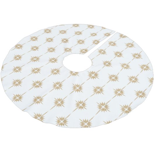 STAR BETHLEHEM Gemustert Polyester Weihnachtsbaumdecke (Schrägansicht)
