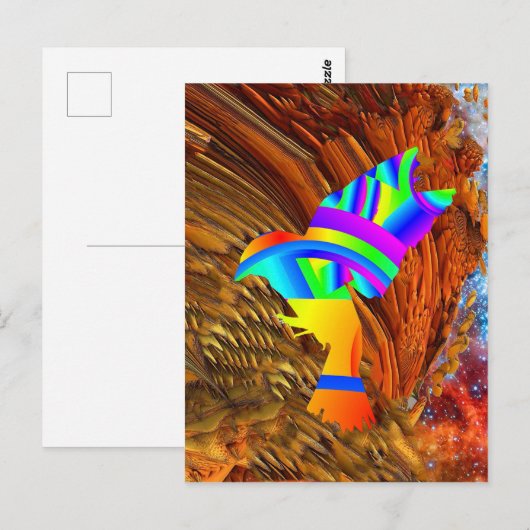 Star Bird Postcard Postkarte (Vorne/Hinten)