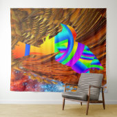Star Bird Tapestry Wandteppich (Beispiel (Horizontal))