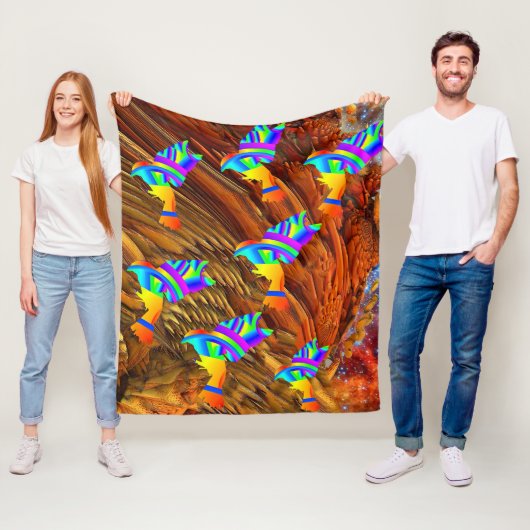 Star Birds Fleece Blanket (Beispiel)