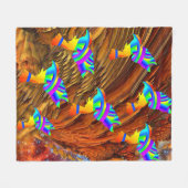 Star Birds Fleece Blanket (Vorderseite (Horizontal))