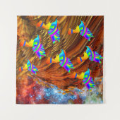 Star Birds Tapestry Wandteppich (Vorderseite (Horizontal))