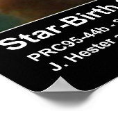 Star Birth Cloud M16 Hubble Telescope Foto Poster (Ecke)