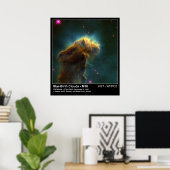 Star Birth Cloud M16 Hubble Telescope Foto Poster (Heimbüro)