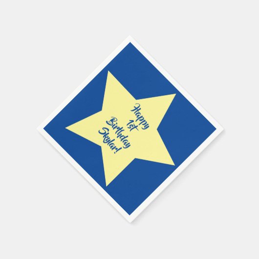 Star Birthday Party Serviette (Ecke)