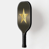 Star Black & Gold Pickleball Star Player Monogram Schläger (Links)