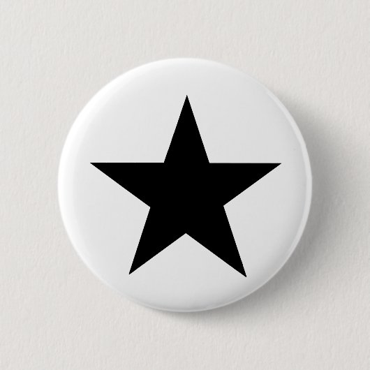 Star Black The MUSEUM Zazzle Geschenke Button (Vorderseite)