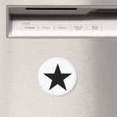 Star Black The MUSEUM Zazzle Geschenke Magnet (In Situ (Geschirrspüler))
