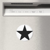 Star Black The MUSEUM Zazzle Geschenke Magnet (In Situ (Geschirrspüler))
