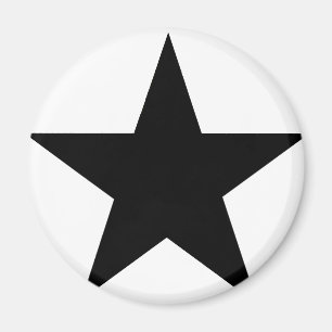 Star Black The MUSEUM Zazzle Geschenke Magnet