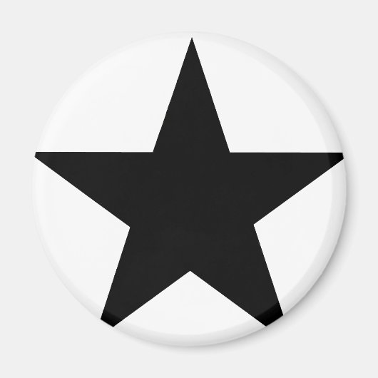 Star Black The MUSEUM Zazzle Geschenke Magnet (Vorne)