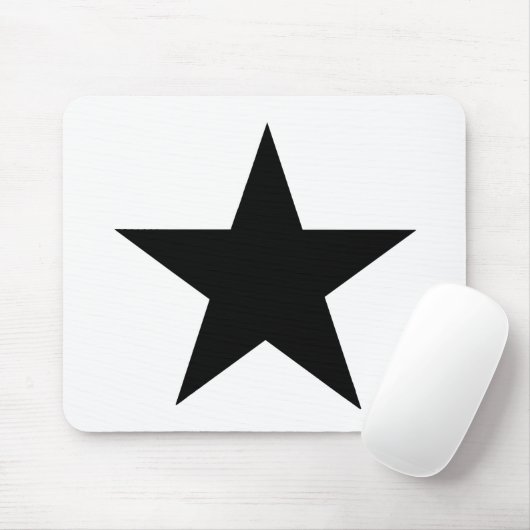 Star Black The MUSEUM Zazzle Geschenke Mousepad (Mit Mouse)