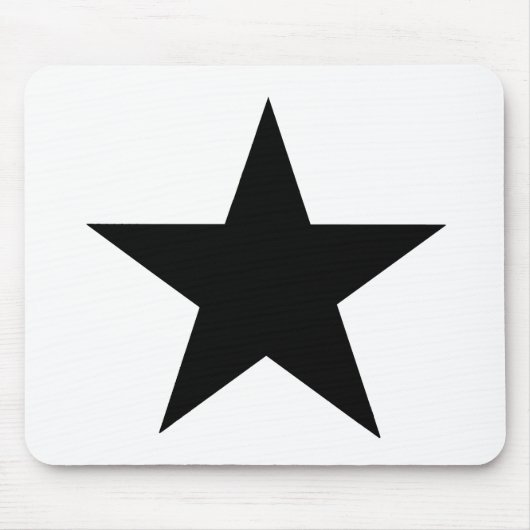 Star Black The MUSEUM Zazzle Geschenke Mousepad (Vorne)