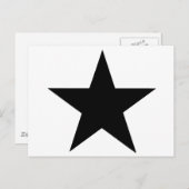 Star Black The MUSEUM Zazzle Geschenke Postkarte (Vorne/Hinten)
