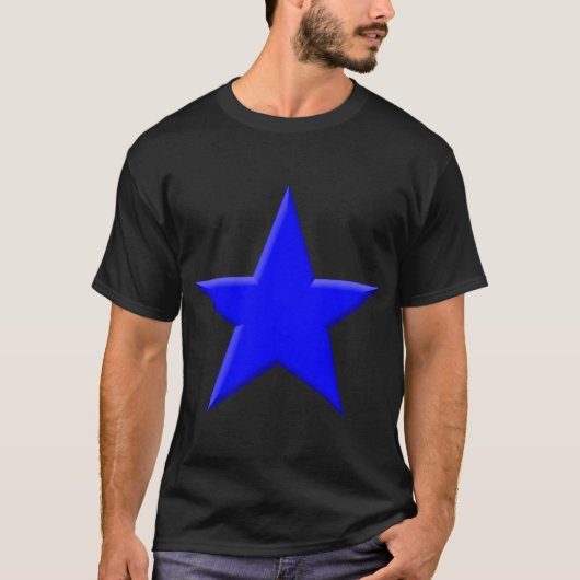 Star - Blau T-Shirt (Vorderseite)