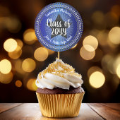 Star Blue Class Abschluss Sticker Siegel