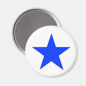 Star Blue The MUSEUM Zazzle Geschenke Magnet (Vorderseite/Rückseite)