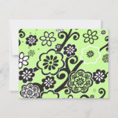 STAR BLUME Bat Mitzvah Einladung Antwort Karte (Rückseite)