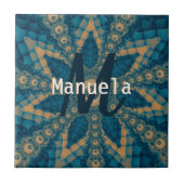 Star Blume Fraktal Fliese (Vorderseite)