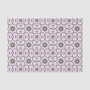 Star-Blume in Pink und Grau Seidenpapier