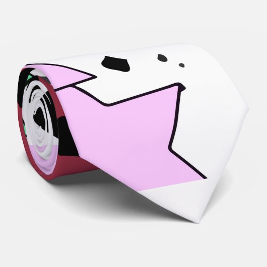 Star-Blume Krawatte (Gerollt)