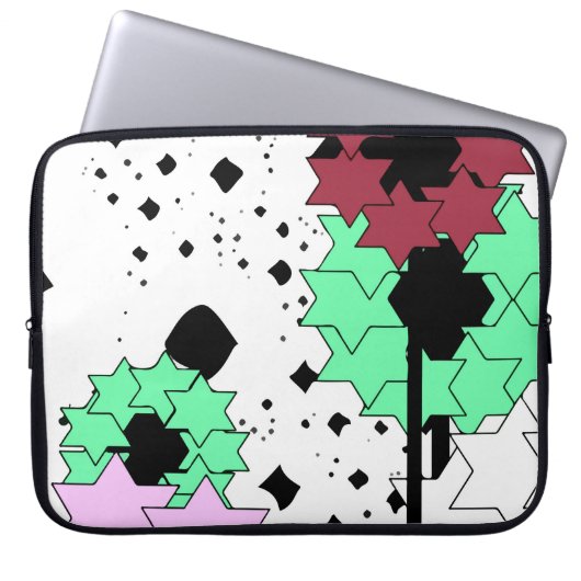 Star-Blume Laptopschutzhülle (Vorderseite)