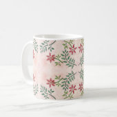Star Blume Muster Kaffeetasse (Vorderseite Links)
