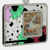 Star-Blume Rahmen-Ornament Silber (Rechts)