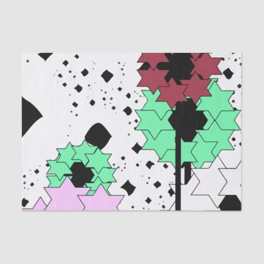 Star-Blume Seidenpapier (Vorderseite)