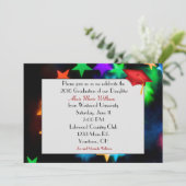 Star Bokeh mit Red Abschluss Hat Einladung (Stehend Vorderseite)