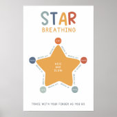 Star Breathing Technique Klassenzimmer Poster (Vorne)