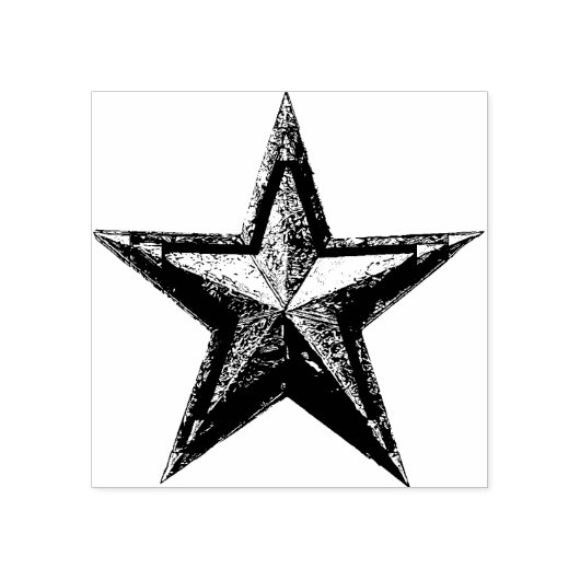 Star-Briefmarke Gummistempel (Prägung)