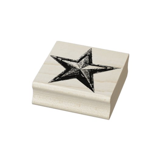 Star-Briefmarke Gummistempel (Stempel)