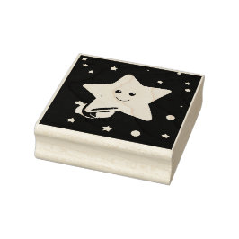 Star-Briefmarke Gummistempel