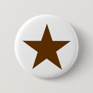 Star Brown The MUSEUM Zazzle Geschenke Button