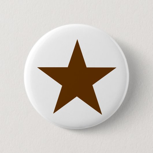 Star Brown The MUSEUM Zazzle Geschenke Button (Vorderseite)
