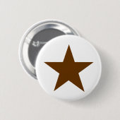Star Brown The MUSEUM Zazzle Geschenke Button (Vorne & Hinten)