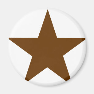 Star Brown The MUSEUM Zazzle Geschenke Magnet