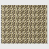 Star Brown White Rustic Design Colors Geschenkpapier (Flach)