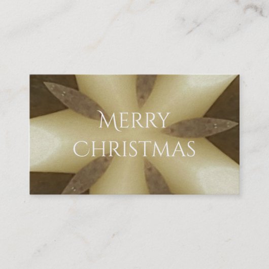Star Brown White Rustic Design Colors Visitenkarte (Vorderseite)