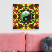 Star Bubbles New Age Yin Yang Wrapped Canvas Leinwanddruck (Insitu (Wohnzimmer))