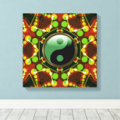 Star Bubbles New Age Yin Yang Wrapped Canvas Leinwanddruck (Insitu (Holzboden))