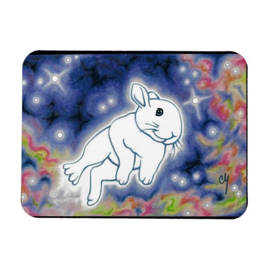 Star Bunny von Carrie Michael Magnet (Horizontal)