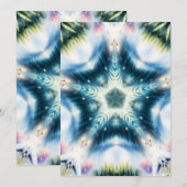Star Burst Design Feiertagskarte (Vorne/Hinten)