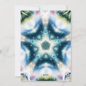 Star Burst Design Feiertagskarte (Rückseite)