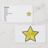 Star Business Card Visitenkarte (Vorne/Hinten)