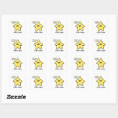 Star-Casm Astronomie Pun Sticker (Blatt)