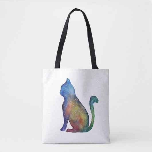 Star Cat Custom All-Over-Print Tote Bag Tasche (Vorderseite)